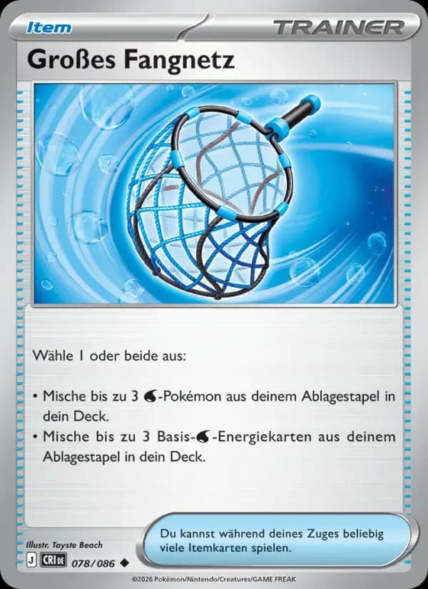 Großes Fangnetz
