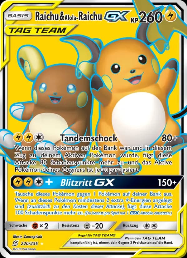 Raichu & Alola-Raichu GX