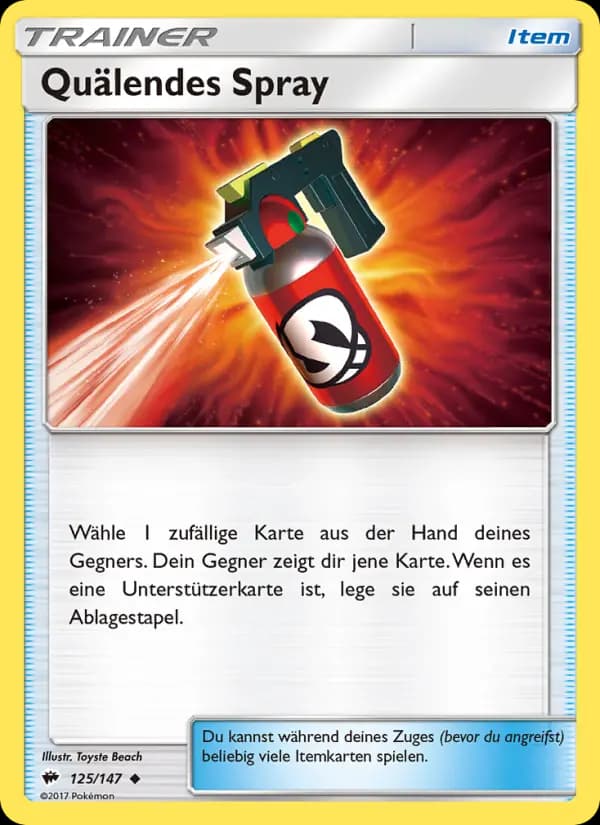 Quälendes Spray