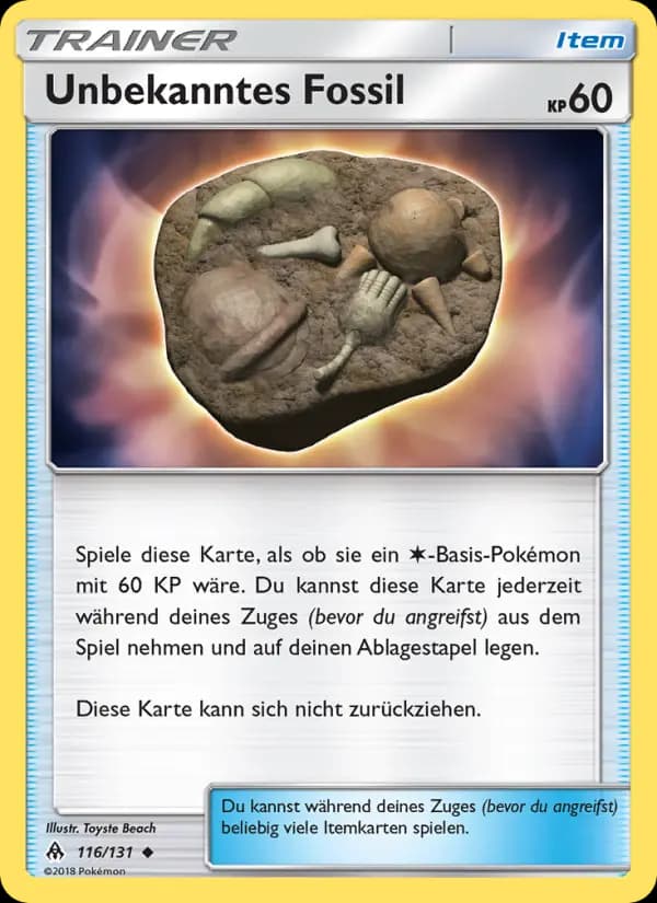 Unbekanntes Fossil