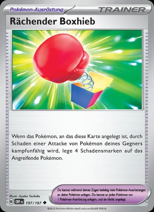 Rächender Boxhieb