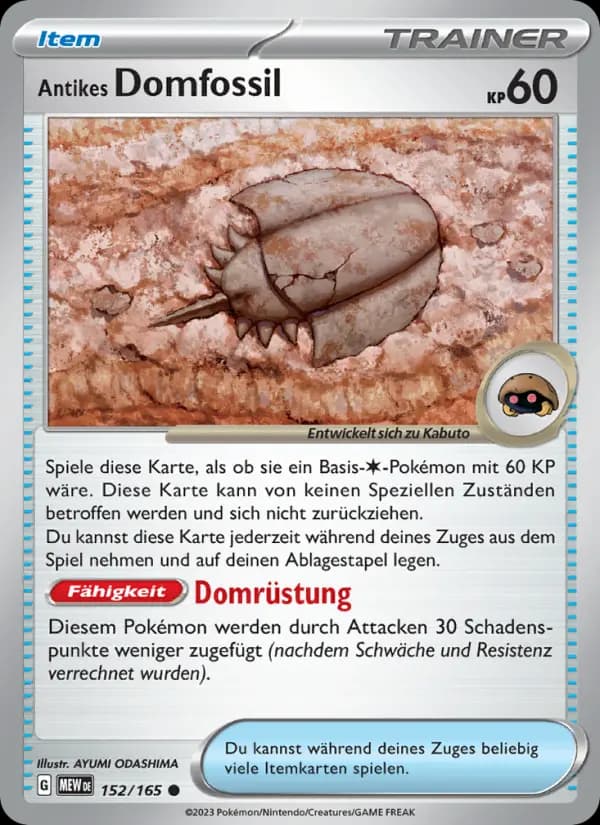 Antikes Domfossil