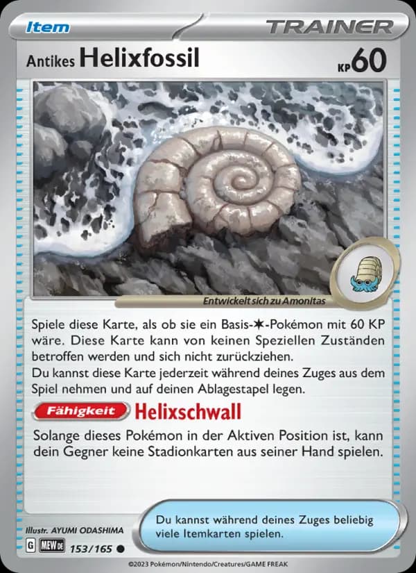 Antikes Helixfossil