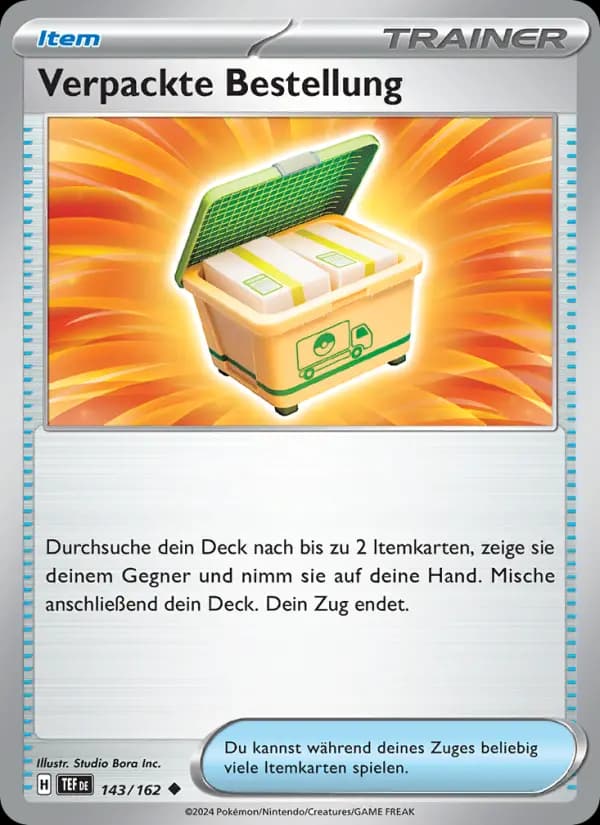Verpackte Bestellung