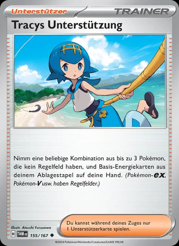 Tracys Unterstützung