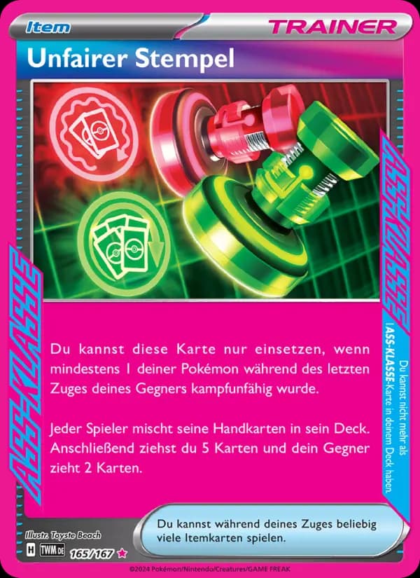 Unfairer Stempel