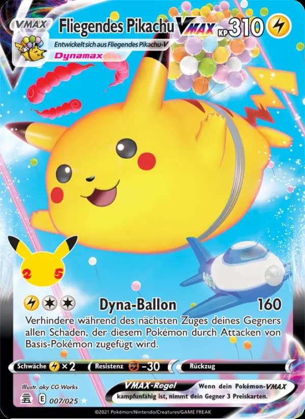 Fliegendes Pikachu VMAX