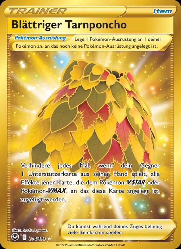 Blättriger Tarnponcho