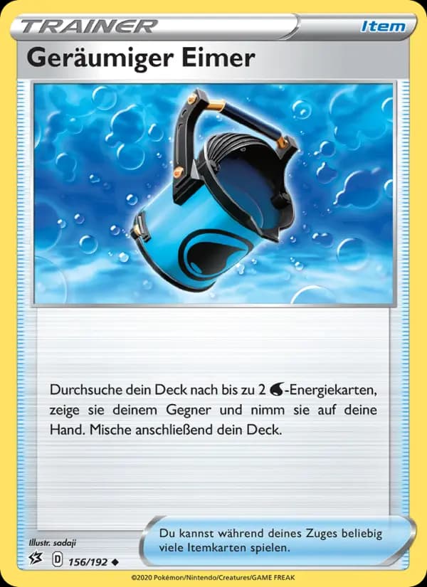 Geräumiger Eimer
