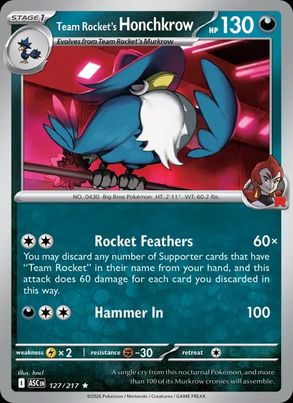Team Rocket's Honchkrow