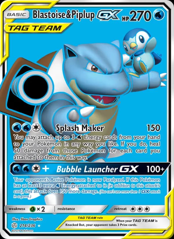 Blastoise & Piplup GX