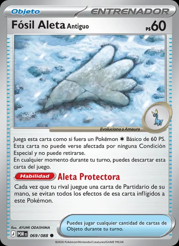 Fósil Aleta Antiguo