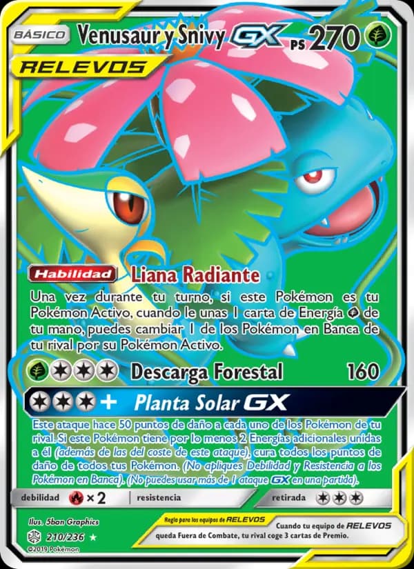Venusaur y Snivy GX