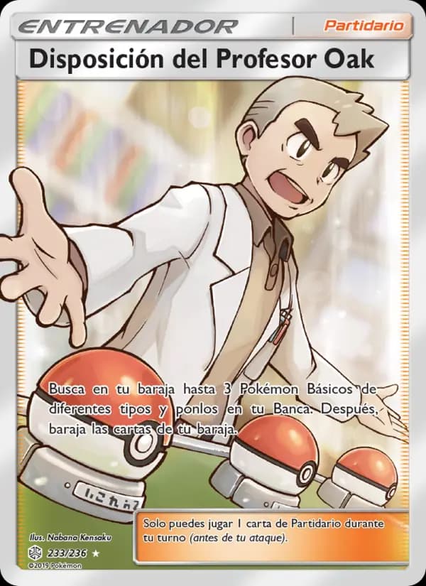 Disposición del Profesor Oak