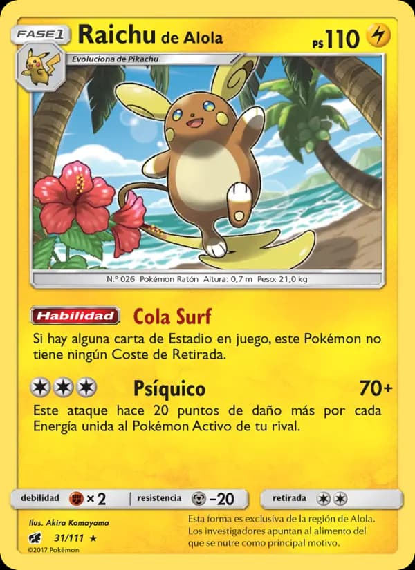 Raichu de Alola