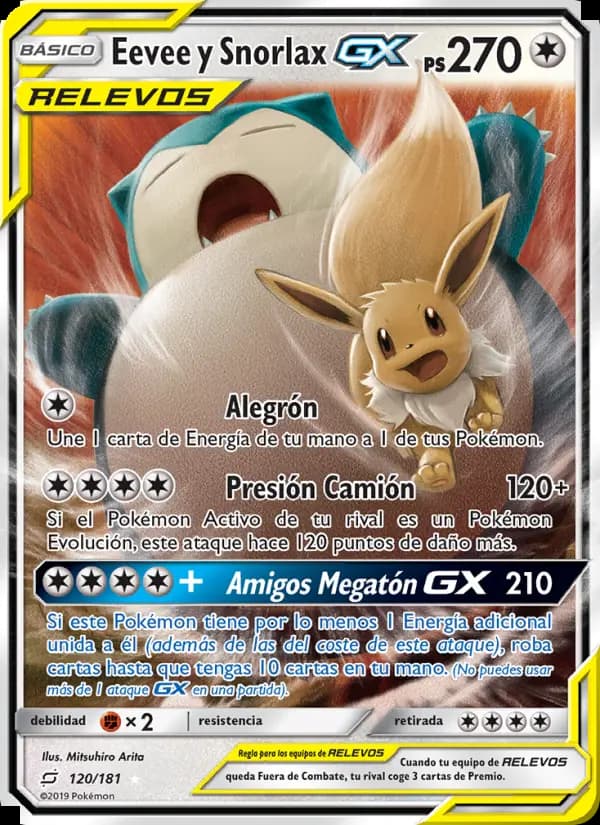 Eevee y Snorlax GX