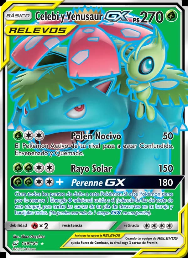 Celebi y Venusaur GX