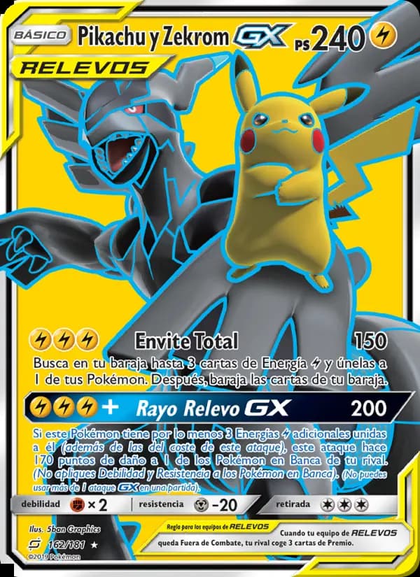 Pikachu y Zekrom GX