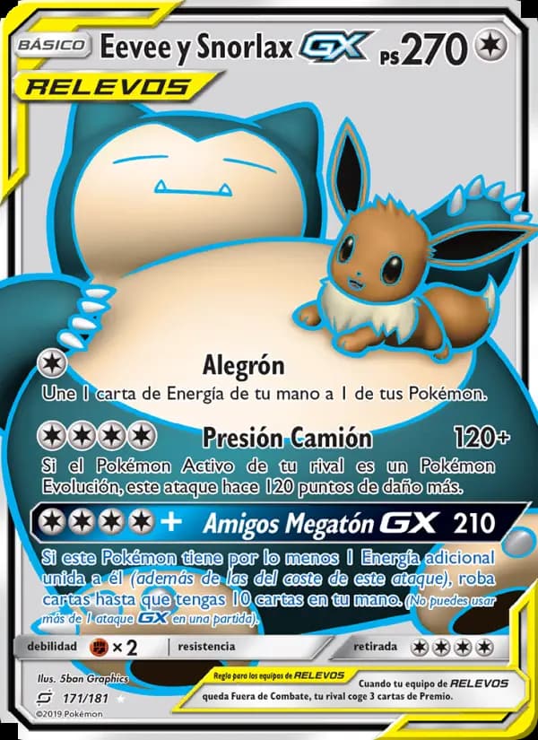 Eevee y Snorlax GX