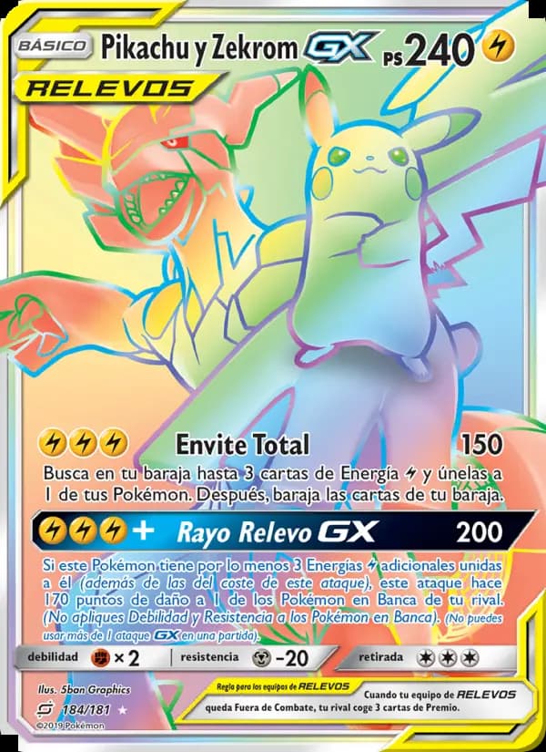 Pikachu y Zekrom GX