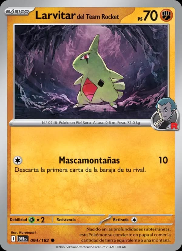 Larvitar del Team Rocket