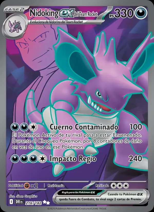 Nidoking ex del Team Rocket