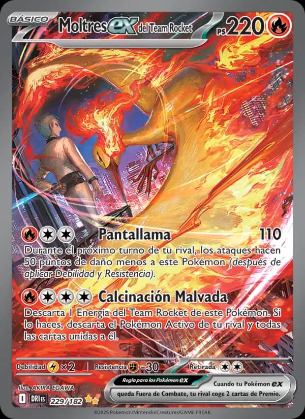Moltres ex del Team Rocket