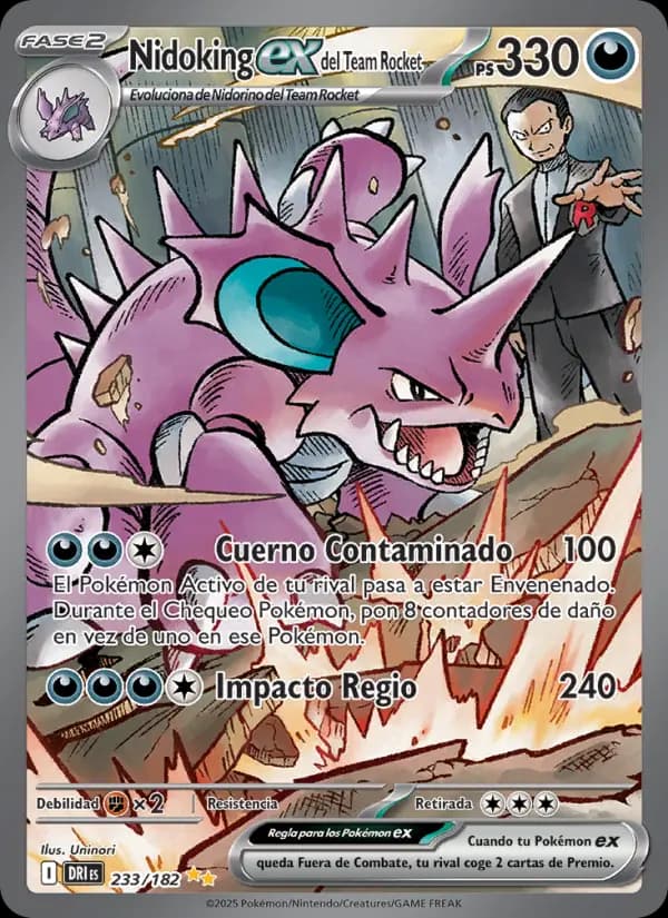 Nidoking ex del Team Rocket