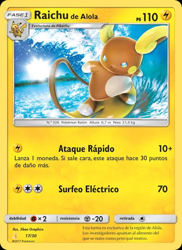Raichu de Alola