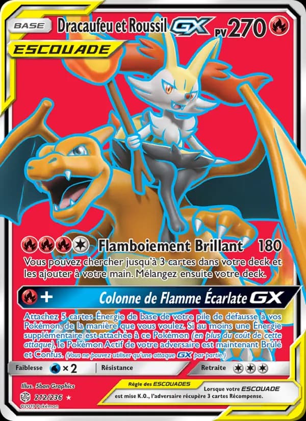 Dracaufeu et Roussil GX