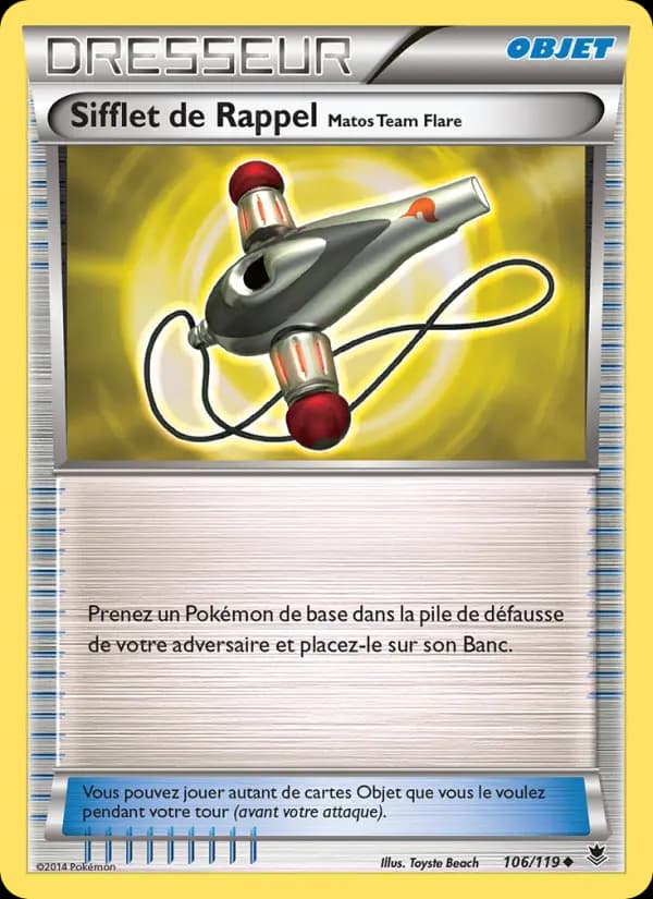 Sifflet de Rappel Matos Team Flare