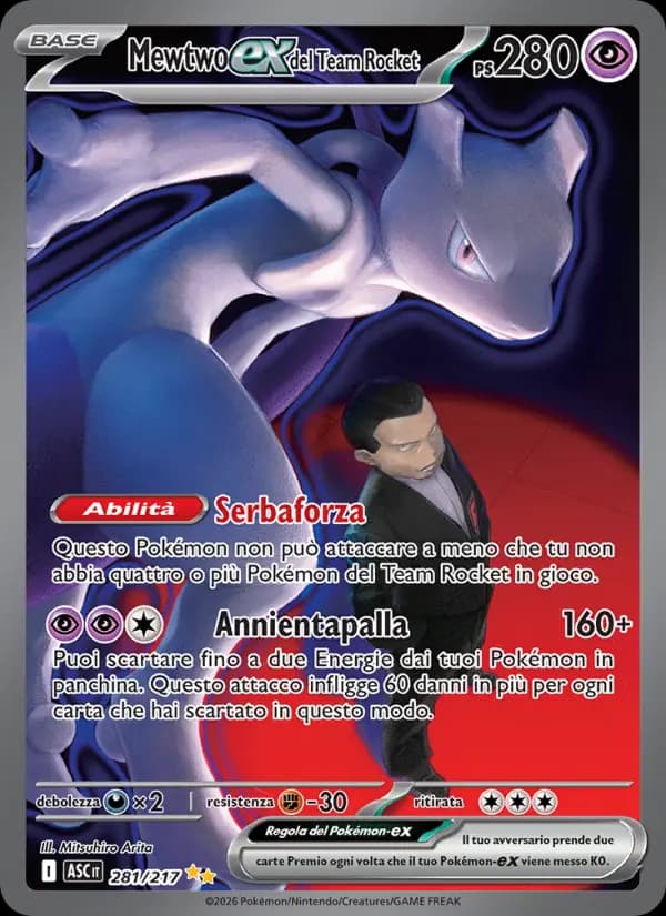 Mewtwo-ex del Team Rocket