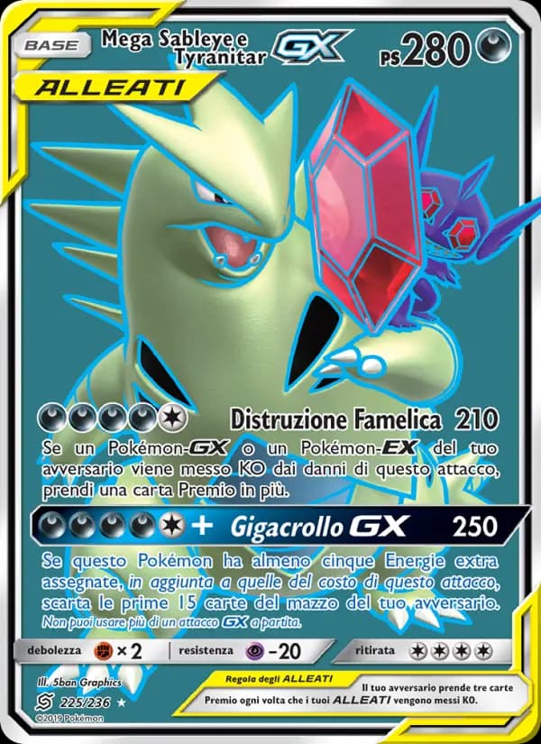 Mega Sableye e Tyranitar GX