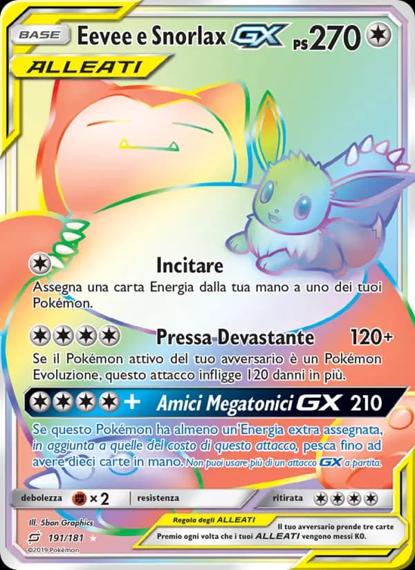 Eevee e Snorlax GX