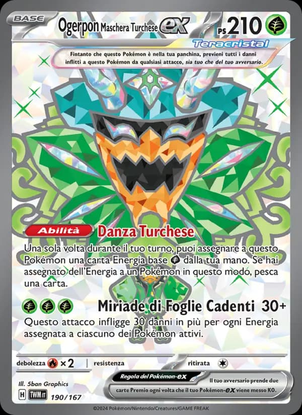 Ogerpon Maschera Turchese-ex