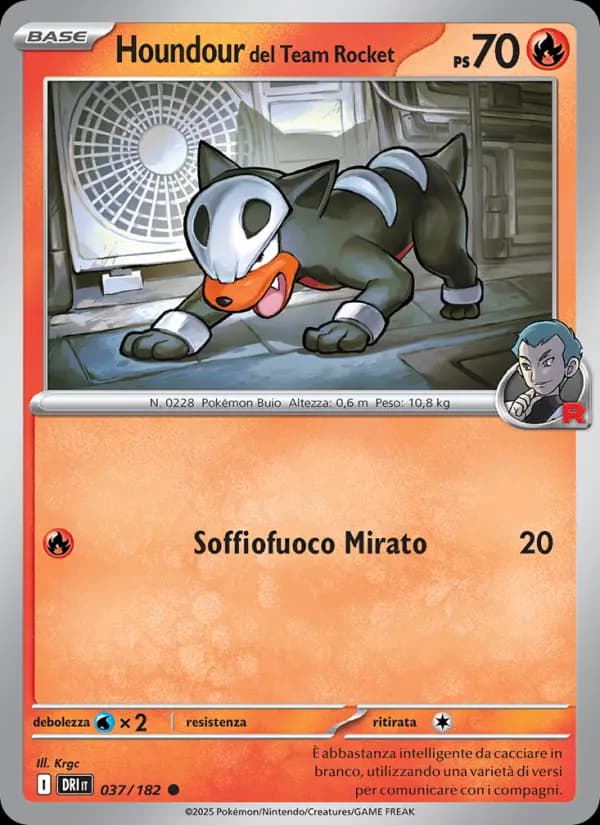 Houndour del Team Rocket