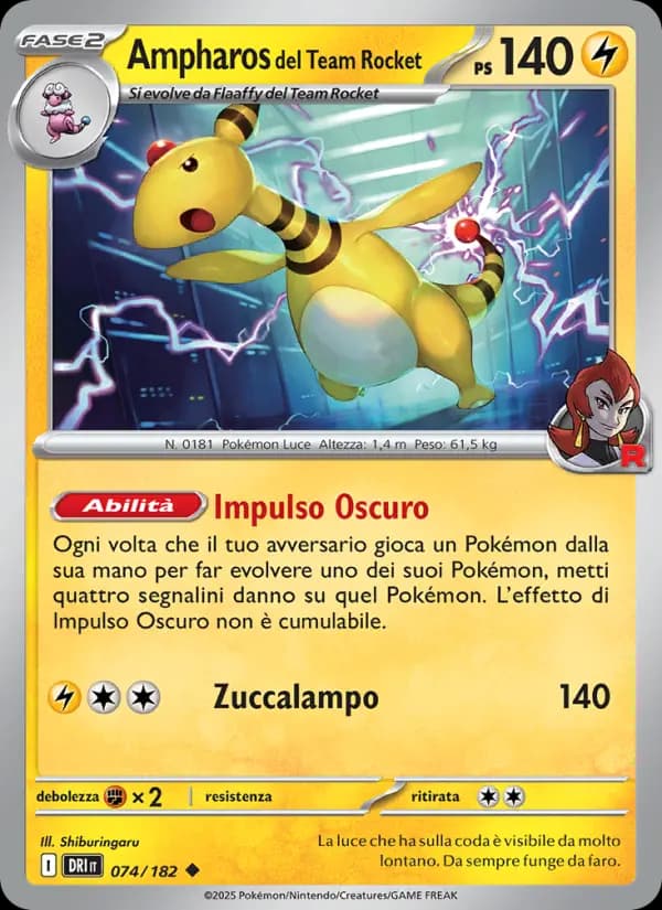 Ampharos del Team Rocket