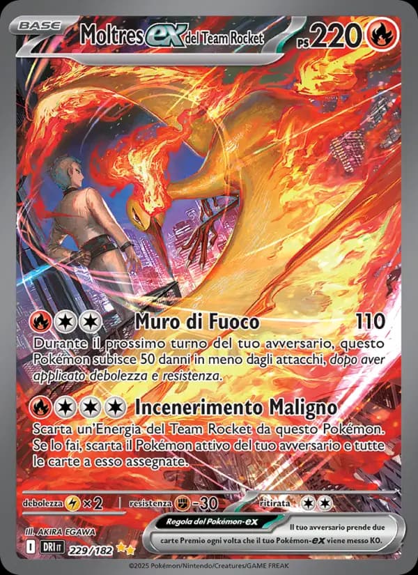 Moltres-ex del Team Rocket