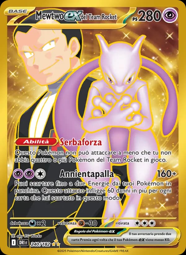 Mewtwo-ex del Team Rocket