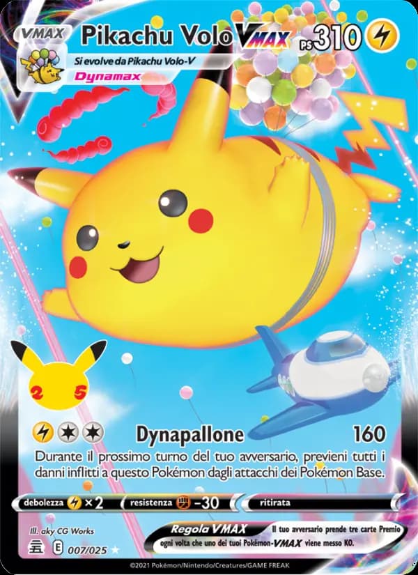 Pikachu Volo VMAX