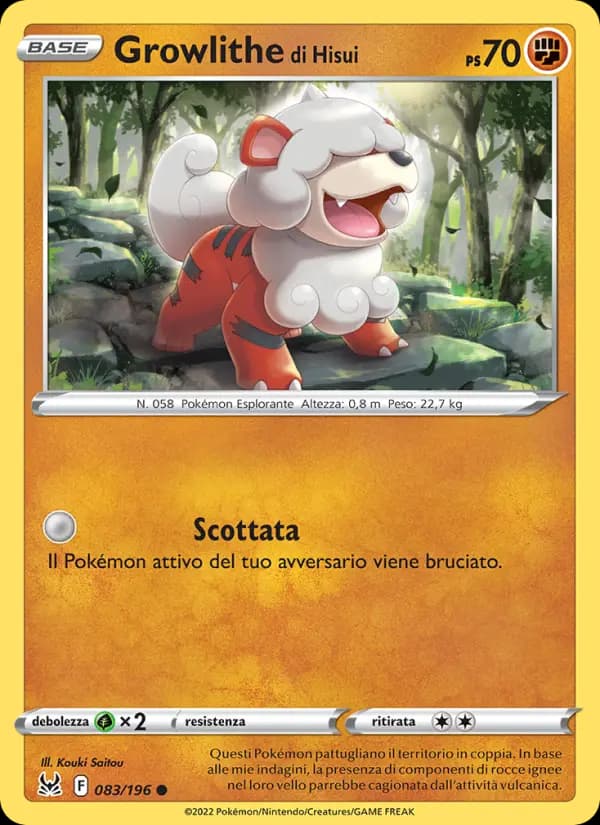 Growlithe di Hisui