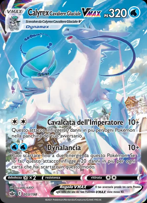 Calyrex Cavaliere Glaciale VMAX