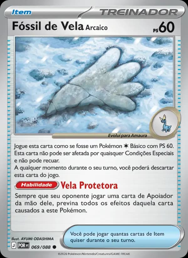 Fóssil de Vela Arcaico
