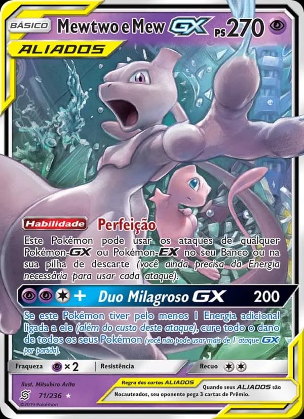 Mewtwo e Mew GX