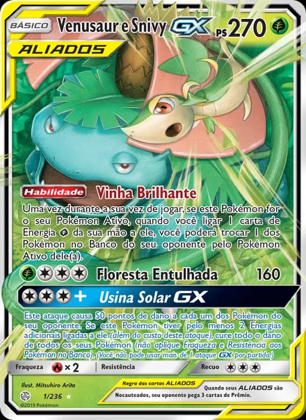 Venusaur e Snivy GX