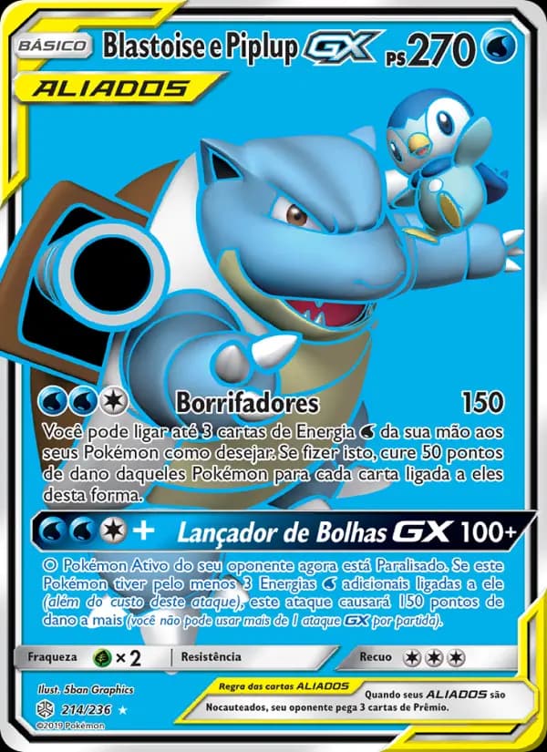 Blastoise e Piplup GX