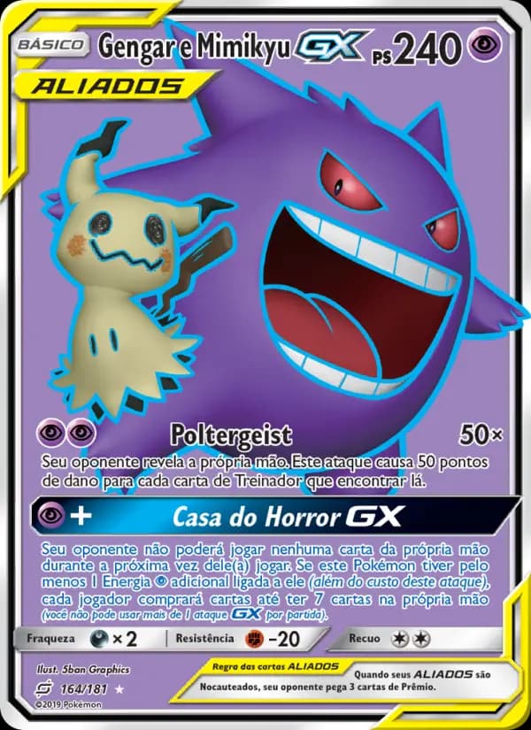 Gengar e Mimikyu GX