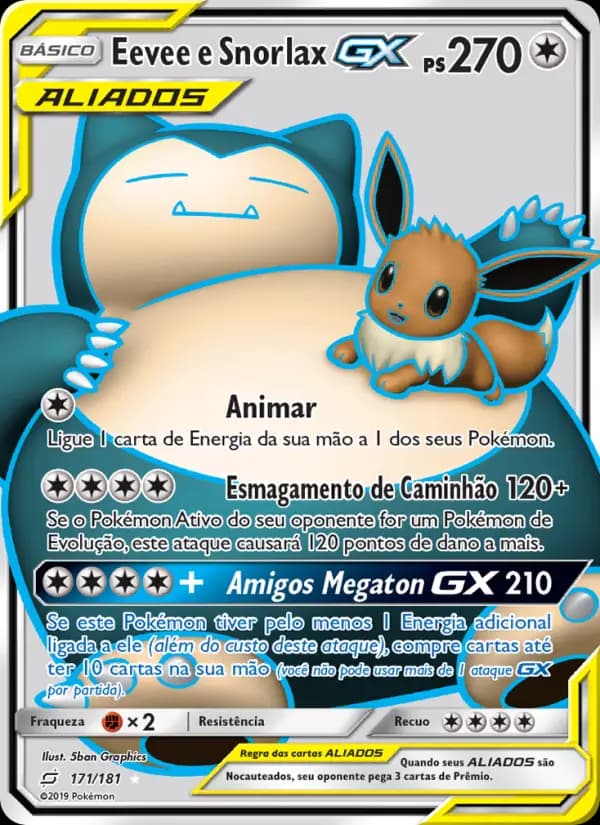 Eevee e Snorlax GX