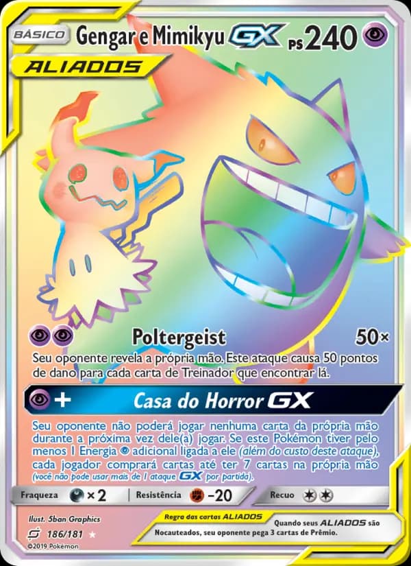 Gengar e Mimikyu GX
