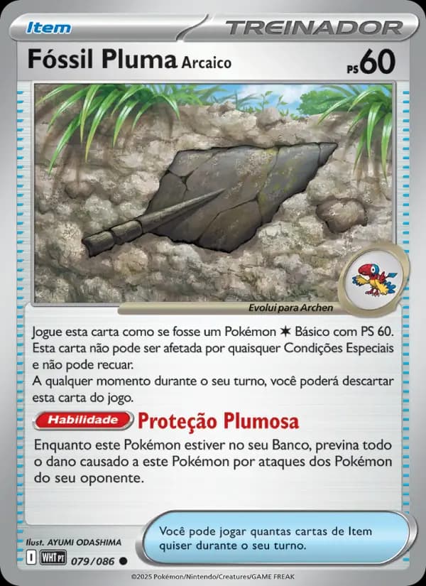 Fóssil Pluma Arcaico